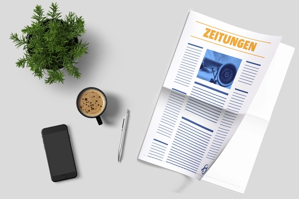 Gedruckte Zeitung lesen