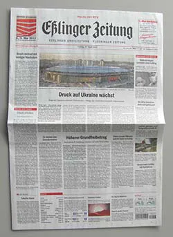 Zeitung im Vollformat