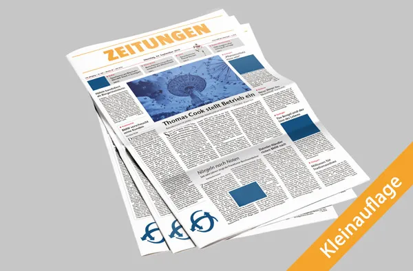 Zeitung Kleinauflage Vollformat